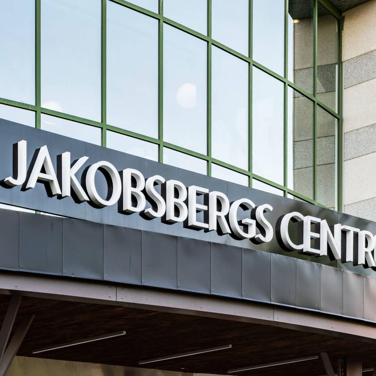 Jakobsbergs Centrum signage